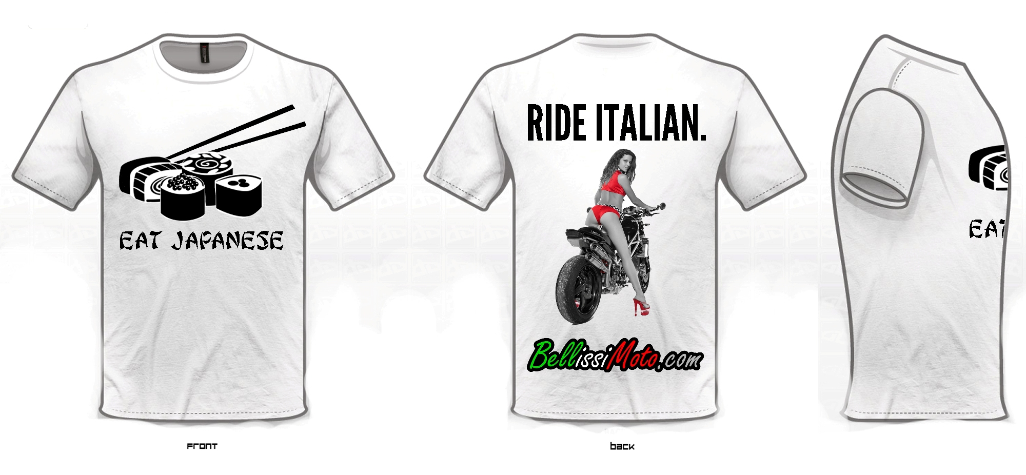 BellissiMoto "Eat Japanese" T-Shirt BellissiMoto "Eat Japanese" T-Shirt